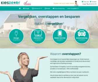 Kieszeker.nl(Overstappen energie mobiel provider verzekering) Screenshot