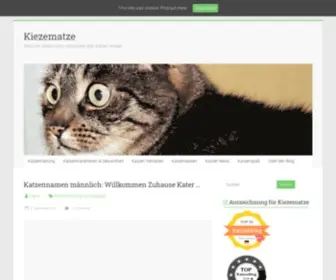 Kiezematze.de(Denn wer Katzen liebt) Screenshot