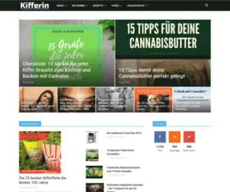 Kifferin.de(Portal für Cannabis Legalisierung) Screenshot