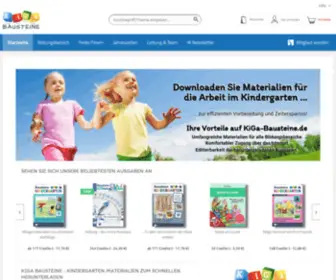 Kiga-Bausteine.de(Kindergarten-Materialien zum Download) Screenshot