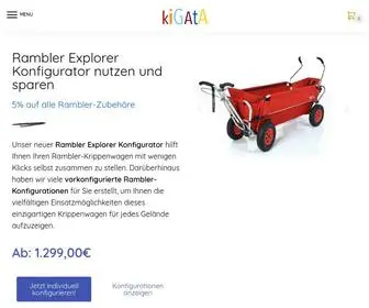 Kigata.de(Krippenwagen, Möbel & Fahrzeuge für KiTas & Tagesmütter) Screenshot