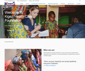 Kihefo.org(KIGEZI HEALTH CARE FOUNDATION) Screenshot