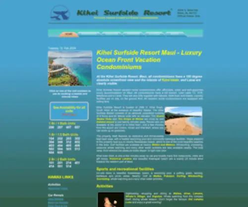 Kiheisurfsideresort.com(Kihei Surfside Resort Luxury Vacation Rental Condominiums) Screenshot