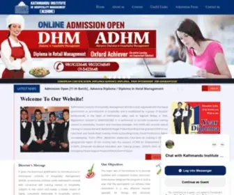 Kihm.edu.np(Kathmandu Institute of Hospitality Management (KIHM)) Screenshot