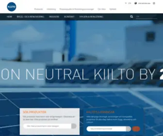 Kiilto.se(Kiilto Sverige) Screenshot