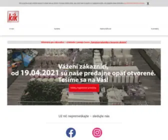 Kik-Textilien.sk(Spoločnosť) Screenshot
