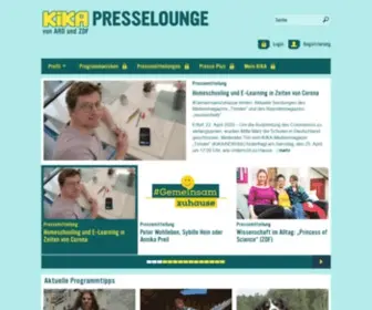 Kika-Presse.de(KiKA Unternehmenskommunikation) Screenshot