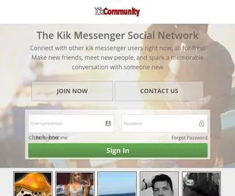 Kikcommunity.com(Kik messenger) Screenshot