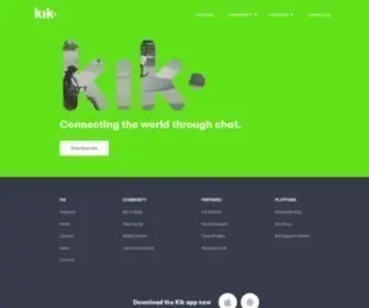 Kik.com(Kik) Screenshot