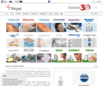 Kikgel.com.pl(Innowacyjne wyroby medyczne do leczenia ran) Screenshot