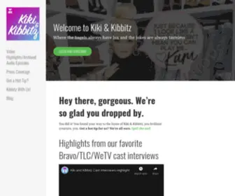 Kikiandkibbitz.com(Where the bagels have lox and the jokes are always tasteless) Screenshot