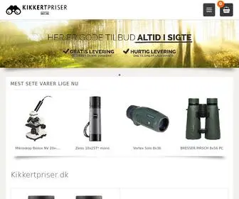 Kikkertpriser.dk(Vi leverer kikkerter til jagt og fritid fra dag til dag) Screenshot