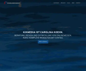 Kikmedia.de(Webentwicklung und) Screenshot