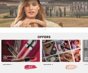 Kikocosmetics.com(KIKO Milano) Screenshot