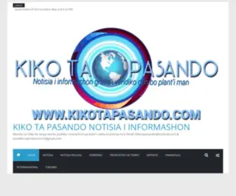 Kikotapasando.com(Manda tur loke bo ke pa wordu publika i invitashon pa kubri rueda di prensa na e Email) Screenshot