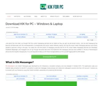 Kikpconline.org(Get Kik for PC Windows) Screenshot