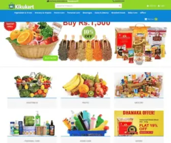 Kikukart.com(KikuKart Online Vegetables &amp; Grocery Store &amp; Super Market in Lucknow &amp; Barabanki) Screenshot