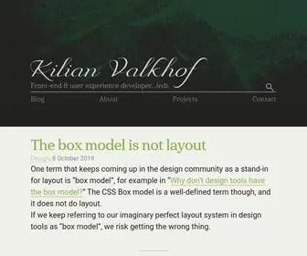 Kilianvalkhof.com(Kilian Valkhof) Screenshot