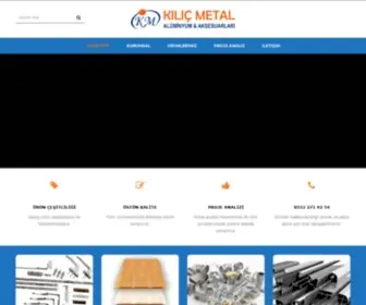 Kilicmetalaluminyum.com(K?l) Screenshot