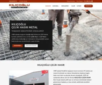 Kilicoglucelikhasir.com(Kılıçoğlu Çelik Hasır) Screenshot