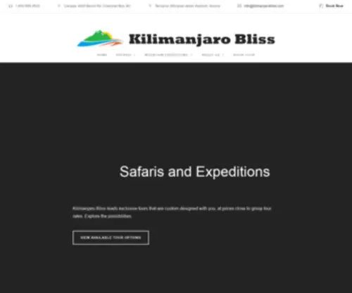 Kilimanjarobliss.com(Safaris And Expeditions) Screenshot