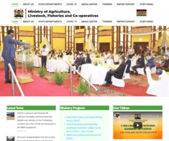 Kilimo.go.ke(Ministry of Agriculture and Livestock Development) Screenshot