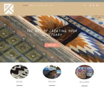 Kilimology.com(Handmade Kilim Poufs) Screenshot