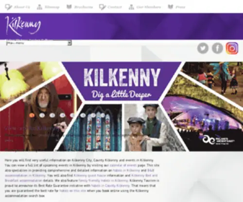 Kilkennytourism.ie(Bed and Breakfast Kilkenny) Screenshot