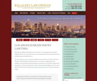 Killackeylaw.com(Injury Attorney Alhambra CA) Screenshot