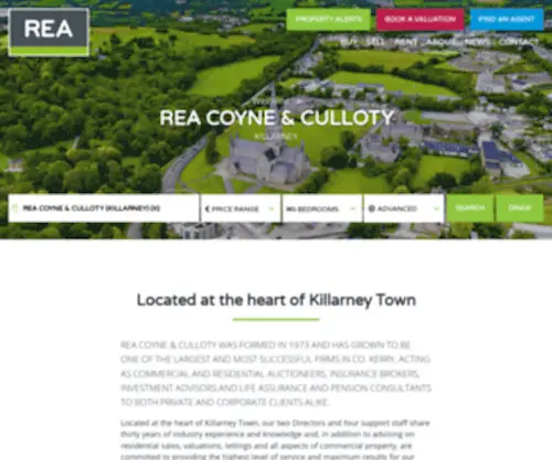 Killarneyproperty.com(Find Out More About REA Coyne & Culloty (Killarney)) Screenshot