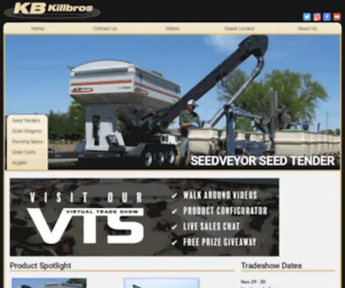 Killbrosequip.com(Killbros Farm Equipment) Screenshot