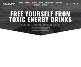 Killcliff.com(The Best Tasting Clean Energy Drinks) Screenshot