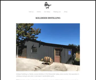 Killdeerdistilling.com(Killdeer Distilling) Screenshot