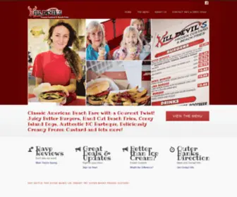 Killdevilsfrozencustard.com(Kill Devil's Frozen Custard and Beach Fries) Screenshot