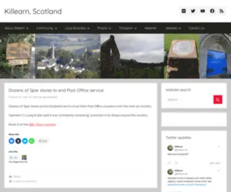 Killearnontheweb.co.uk(Find out all about Killearn near the northwestern end of the Campsie Fells) Screenshot