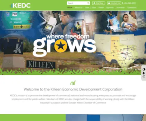 Killeenedc.com(Killeen Economic Development Corporation) Screenshot