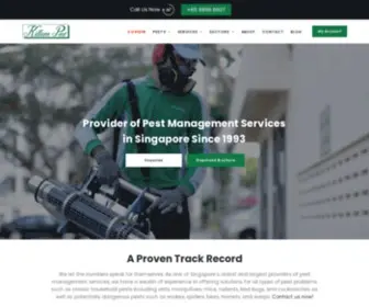 Killem.com.sg(Pest Control Services in Singapore) Screenshot