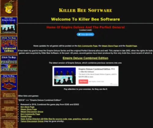 Killerbeesoftware.com(Killer Bee Software) Screenshot