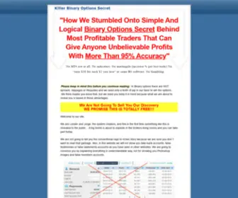 Killerbinaryoptionssecret.com(BINARY OPTIONS SECRET) Screenshot
