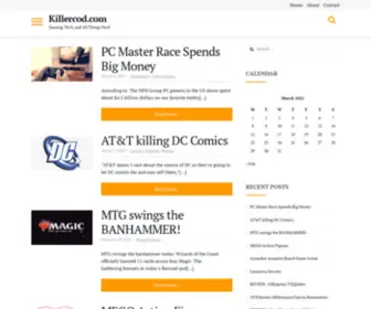 Killercod.com(Gaming, Tech, and All Things Nerd) Screenshot