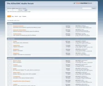 Killerdac.com(The KillerDAC Audio forum) Screenshot