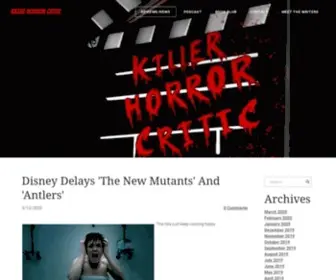 Killerhorrorcritic.com(KILLER HORROR CRITIC) Screenshot