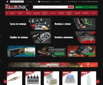 Killerinktattoo.fr(Commandez vos fournitures de tatouage avec Killer Ink Tattoo) Screenshot