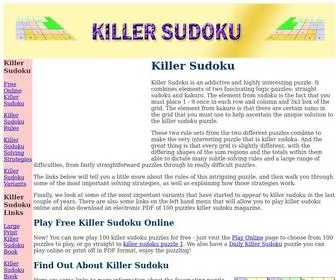 Killersudoku.net(Killer Sudoku) Screenshot