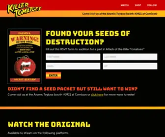 Killertomatoes.com(Attack of the Killer Tomatoes) Screenshot