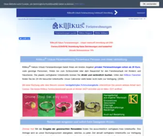 Killikus-Ferienwohnungen.de(Ferienwohnungen Vermittlung) Screenshot