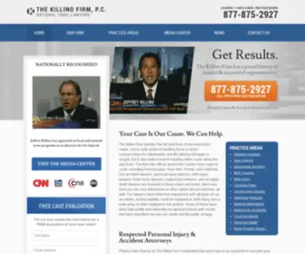 Killinofirmmiami.com(Personal injury lawyer Miami firm KillinoFirm) Screenshot