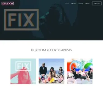Killroomrecords.com(Killroom records) Screenshot
