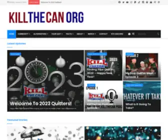 Killthecan.org(Quit Dipping) Screenshot