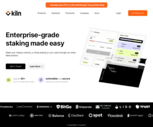 Kiln.fi(Enterprise-grade staking made easy) Screenshot